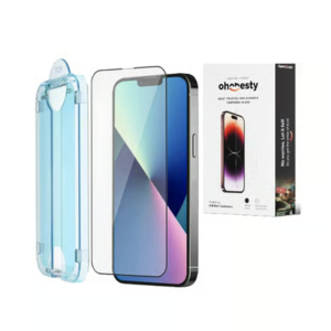 iPhone 13/13 Pro/14 Tempered Glass by OHONESTY with Installation Kit (Military Grade)