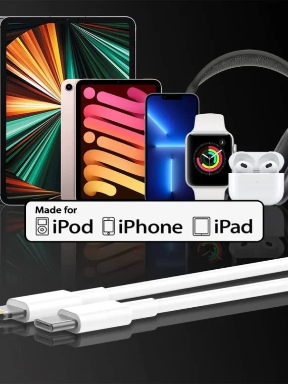 USB C to Lightning Cable 1M (Apple MFi Certified) iPhone Fast Charger Cable USB-C