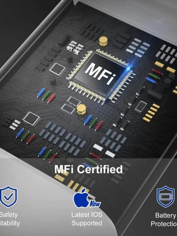 USB C to Lightning Cable 1M (Apple MFi Certified) iPhone Fast Charger Cable USB-C