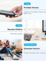 USB C to Lightning Cable 1M (Apple MFi Certified) iPhone Fast Charger Cable USB-C