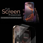 OHONESTY Military Grade Easy to Fit Tempered Glass for iPhone 13/13 Pro/14