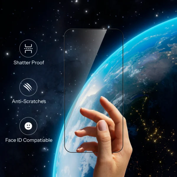 OHONESTY Military Grade Easy to Fit Tempered Glass for iPhone 13/13 Pro/14